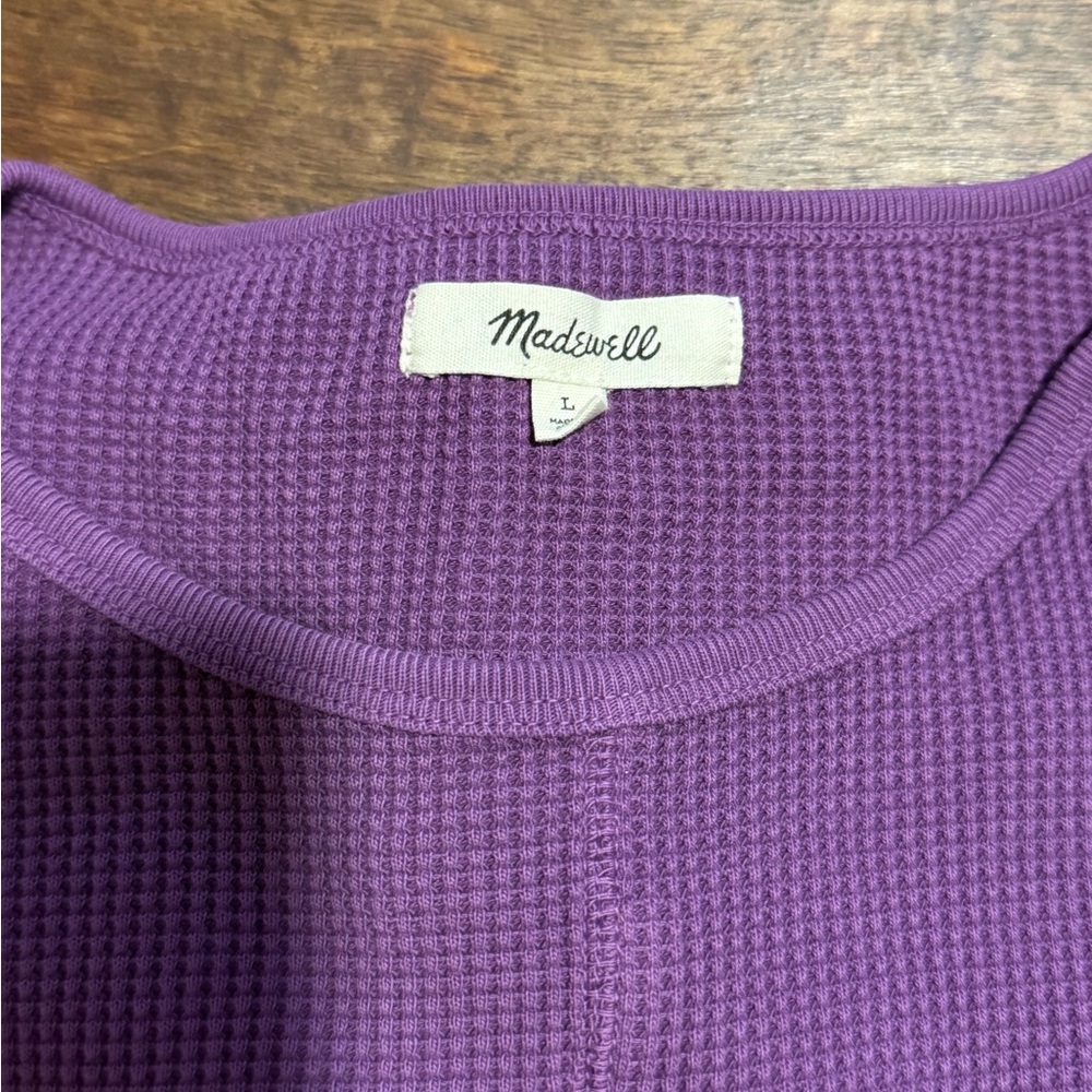 Madewell Purple Long Sleeve Tee